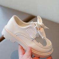 Zapatos de cuero para niñas, mocasines versátiles de estilo coreano con fondo suave y pajarita, para otoño, 2024 - details 8