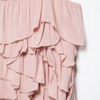 Vestido corto informal con tirantes sueltos y decoración en capas dulces, moda PB&ZA2025, nueva ropa de verano para mujer - details 5
