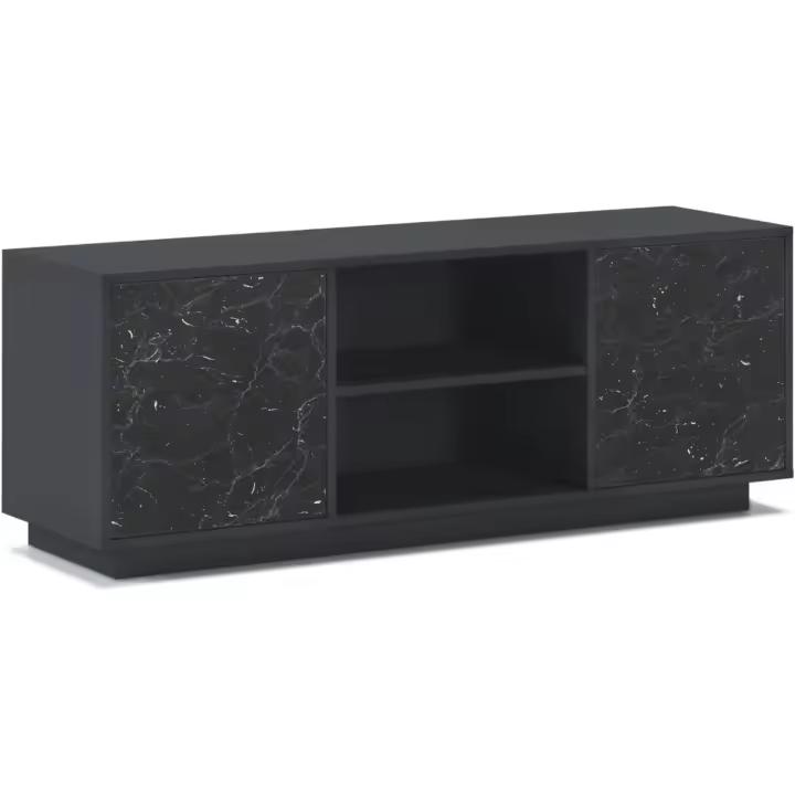 salón |   57 x 140 x 40 cm |   Indicado para TV de 32/40/50/55/60" |   Modelo Viento 140 |   Puccini |   2 Puertas Abatibles Color Gris - 1