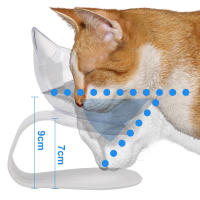Cuencos antideslizantes para gatos, cuencos dobles para mascotas con soporte elevado, cuencos de agua y comida para mascotas - details 4