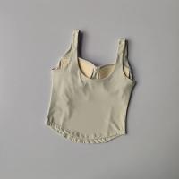 Sujetador deportivo de alta resistencia para mujer Camiseta sin mangas desnuda de yoga de alta elasticidad para uso externo - details 7
