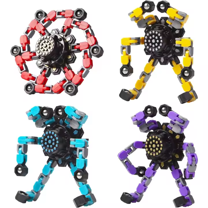 Spinner de Fidget Transformable 4 Pcs Alivio del Estrés Juguetes Sensoriales para Niños y Adultos - 1