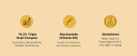 key ingredients 74.3% triple snail complex snail mucin niacinamide vitamin b3 glutathione