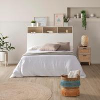 Cabecero de Cama Zeus 95 cm con almacenaje Blanco, 2 Puertas 9 Huecos - details 1