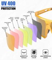 Kapvoe-gafas de sol polarizadas para hombre y mujer, lentes de sol de lujo para conducir, pescar, ciclismo, Golf, bicicleta, tonos de moda - details 4