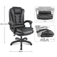 Sillón de Oficina de Director TLV-AM-PC21 de TLV, Altura Ajustable Cuero Sintético, acotado.