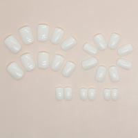 24pcs Uñas Postizas Cortas Y Redondas En Colores Sólidos Full Cover Desmontables Para Dedos De La Mano En Acrílico - details 19