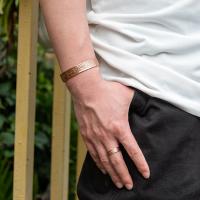 Conjunto de Joyería de Cobre Puro Pulsera Anillos Ajustables Vintage para Mujeres Hombres - details 4