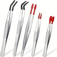 Pinzas de Acero Inoxidable de Alta Gama Herramienta de Cuidado de la Piel Facial para Pestañas Postizas y Transplantaciones - details 1