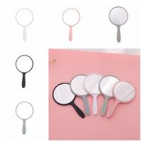 Espejo Portátil Redondo Pequeño Para Mujer Con Mango Anticaída Espejo De Maquillaje Compacto Para Decoración Del Hogar - details 0