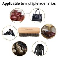 Cepillo de limpieza de cuero de crin de caballo suave, herramienta para detalles del Interior del coche, limpieza y lavado. - details 2
