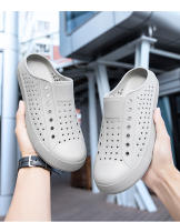 Sandalias para Mujer con Agujeros Estilo Coreano Transpirable Ideal para Ocio al Aire Libre, Playa, Paseo, Zapatillas Frescas, Suela Gruesa, Suela Suave - details 4
