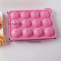 Molde para paletas de silicona de 12 orificios, moldes para pasteles con bolas de hielo y gelatina de Chocolate, molde reutilizable para postres horneados, molde antiadherente, herramientas de cocina - details 1