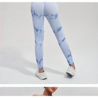 Ropa De Yoga Tie-Dye para Deportes Al Aire Libre, pantalones De chándal elásticos transpirables, Sudor Absorbente, traje De levantamiento De cadera, Alta Cintura - details 20