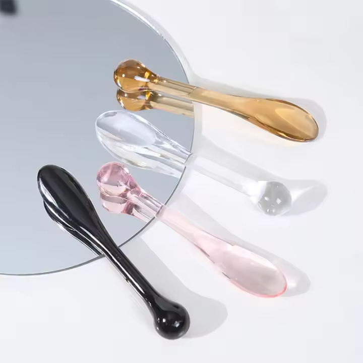 Aplicador de crema para ojos transparente, espátula para masaje para reducción de arrugas y aplicación de mascarilla Facial - 1