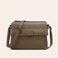Bolso bandolera de gran capacidad para mujer con cierre de cremallera - Bolso de hombro convertible elegante, correa ajustable, disponible en marrón/beige/negro/caramelo - Bolso formal y diario de cuero sintético para mujer, bolso bandolera, accesorio de - details 1