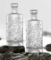Patrón de dragón de whisky redondo, botella de boca afilada, whisky bourbon escocés, 500 ml - details 3