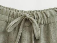 TRAFZA-conjunto informal de 2 piezas para mujer, abrigos ajustados con cinturón Vintage, pantalones de pierna ancha drapeados con cordones de Color sólido - details 19