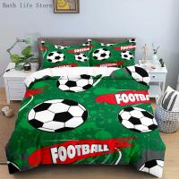 Juego de Ropa de Cama con Diseño de Fútbol 3D Funda de Edredón Cabezas y Cojines Para Decoración de Habitación Regalo para Niños Tamaño Twin Queen King - details 8