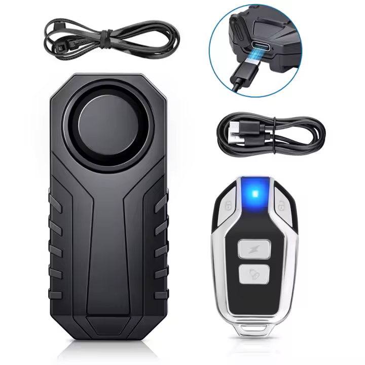 Elecpow-alarma antirrobo para bicicleta, sistema de alarma recargable de 113dB, resistente al agua IP65, para motocicleta y Scooter Eléctrico - 1