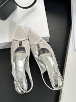 Temperamento francés bolsa cabeza sandalias nueva trasera stiletto vacío tacones altos socialite cabeza puntiaguda boca poco profunda zapatos individuales - details 41