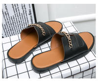 Fregona fresca y transpirable para hombre, cubierta de cuero informal británica, zapatillas para pies, versión coreana, fregona de una pieza a la moda, novedad de 2022 - details 2