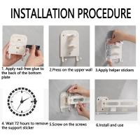 Gancho deslizante para cocina sin perforaciones, estante para colgar en la pared, ganchos deslizantes plegables que ahorran espacio con 14 ganchos, estante de riel de cocina extensible - details 2