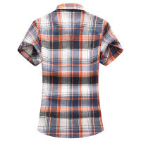 Camisas informales a cuadros para hombre, camisas clásicas de manga corta, camisas de vestir a la moda, 7XL, novedad de verano - details 15
