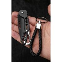 Cuchillo Plegable Portátil de Acero Inoxidable Supervivencia para Caza, Camping, Pesca, Escalada - details 2