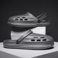 Zapatos Clásicos para Hombres de Verano Ligeros y Transpirables para Jardín Color Gris Cómodos para Exteriores Sandalias para Hombres Ideales para Senderismo y Kayak - details 4