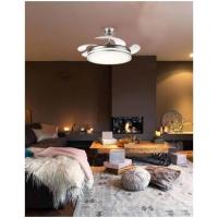 Ventilador de Techo con Luz LED 36W | Aspas Retráctiles |   3 tonalidades |   6 Velocidades |   Control Remoto |   temporizador |   Silencioso, Blanco, Mediano, Metal - details 5