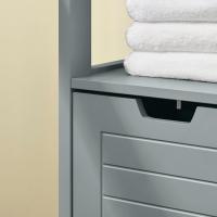 Armario de Suelo para baño Mueble Columna de baño con 2 Cajones y 1 Estantes Blanco 30 x 30 x 89 cm Blanco - details 23