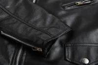 Chaqueta de cuero PU para hombre, abrigo de cuero ajustado a la moda para motocicleta - details 7