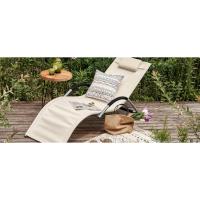 Mecedora de Jardín Silla Playa con Bolsillo Lateral Sun Lounger Silla de Playa y Terraza para Camping, Patio o Piscina Rojo 143x57x85 cm OGS47-R - details 6