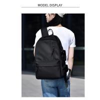 Bolsos para mujer - Escolares, Gran Capacidad, Moda Vuelta al Cole, Diseño Sencillo, Negro/Gris - details 3