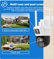 Cámaras de vigilancia exterior 360 grados doméstico wifi Internet remoto inteligente Visión nocturna alarma vigilancia - details 2