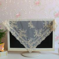 Tela ENCE europea, bordado soluble en agua, mantel multiusos para balcón circular cuadrado de 57 cm, con funda antiarañazos - details 0