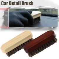 Cepillo de limpieza de cuero de crin de caballo suave, herramienta para detalles del Interior del coche, limpieza y lavado. - details 1