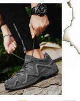 Zapatos deportivos para hombre, novedad de 2025, botas planas para correr, zapatos de senderismo antideslizantes de alta calidad, zapatos de senderismo al aire libre con suela de goma para hombre - details 12