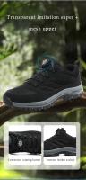 Zapatillas Deportivas para Hombre Botas de Senderismo con Hebilla Giratoria Color Sólido - details 3