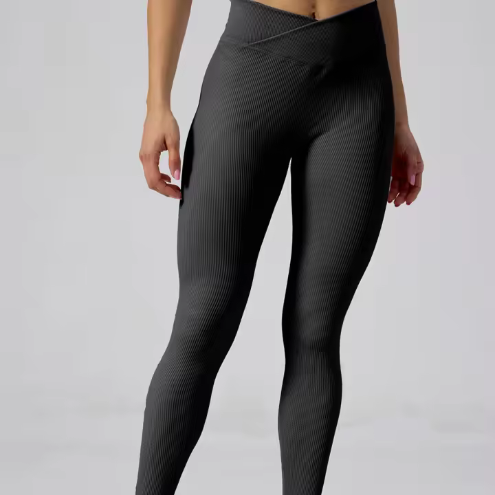 Leggings de yoga cruzados - 1