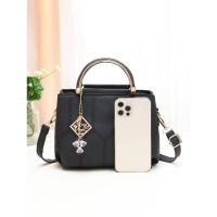 Bolso cruzado moderno y minimalista, bolso con patrón de bordado geométrico, mochila de lujo de alta gama - details 5
