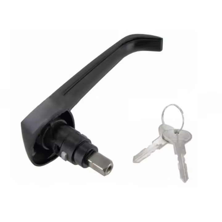 251843704 Manija de puerta corredera E con cilindro de llave para VW Vanagon 1985-1991 - 1