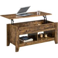 Mesa de Cafe Elevable de Madera Diseño Moderno para Sala con Revistero 104.5 x 49.5 x (49-61.5) cm - details 19