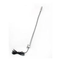 Lámpara LED de lectura de mesita de noche, luz de cuello de cisne largo, DC5V, USB, L40cm, CNC, con interruptor, negra, plateada, 4000K, para reparación de trabajo - details 7
