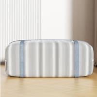 Bolsa de almacenamiento de edredón de tela no tejida, bolsa de embalaje plegable de gran capacidad para mudanzas, ahorro de espacio con cremalleras y asas - details 2