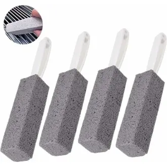 Set de 4 Piedras Pómez de Limpieza Sin Olor, Removedor de Anillos, Desharder, Parrilla, Cocina, Baño, Piscina, Hogar - 1