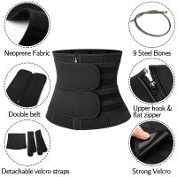 MELEDE Sweat Waist Trainer for Women Two Belts, Neoprene Workout Corset Waist Trainer Cincher Trimmer Shaper - details 4