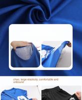 Conjunto de camiseta de manga corta y pantalones cortos de seda de hielo de secado rápido para niños, ropa deportiva - details 3