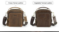 Bolso de hombro pequeño para hombre, bandolera de piel auténtica para iPad de 8,3 pulgadas, Bolso Mini de diseñador Vintage, nuevo - details 2